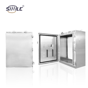 CHNSMILE Personnalisable Acier Inoxydable Galvanisé Acier Aluminium IP65 Étanche Boîtier de Distribution Electrique Extérieur Bouton Poussoir - Product Image 4