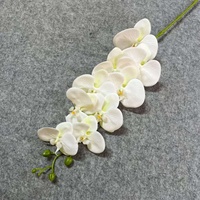 Orchidée artificielle Phalaenopsis 3D à 9 têtes, toucher réel, pour décoration de plafond de salle de mariage et aménagement photographique - Vente en gros