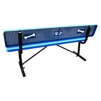 Mobilier d'extérieur design Longue banquette extérieure en métal pour l'extérieur du parc à chiens Banquette en acier pour jardin public Banc de patio Chaise