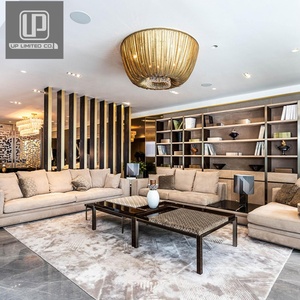 Nouveau modèle personnalisable de canapé de salon de luxe moderne en cuir pleine fleur du Guangdong, ensemble de canapés 7 places pour écoles et salons - Product Image 1