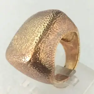 Кольцо из хирургической нержавеющей стали 316L высшего качества с покрытием из розового золота