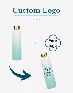 Hot Selling Product Promotional Top Seller <b>pink</b> Frosted Glass Water <b>Bottles</b> 500ml Reusable Tumbler Custom Design Bpa Free - Product Image 3