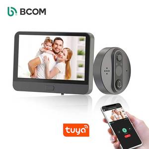 4.3-inch Wifi Video Doorphone với phát hiện chuyển động được xây dựng trong pin Hidden lổ nhìn trộm màn hình <span class=keywords><strong>intercom</strong></span> chức năng - Product Image 2