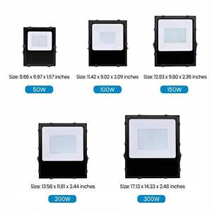 Светодиодный прожектор для улицы 100 Вт, IP66, водонепроницаемый, 6000K, дневной свет, черный алюминий, угол луча 120°, поворотный кронштейн 330°, AC, для ландшафтного освещения, ETL - Product Image 2