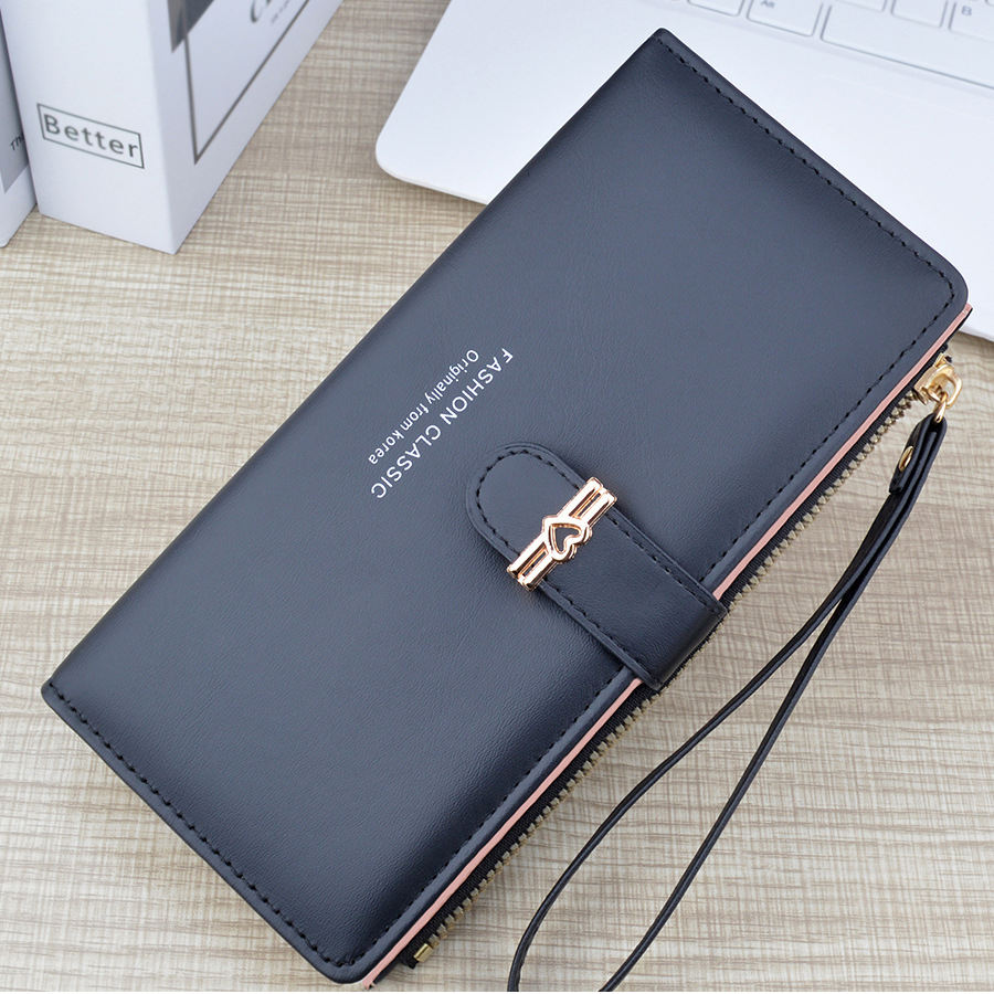 2024 Women's Wallets Stylish Long PU Leather Purse