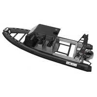 NERVURE en aluminium de luxe 25ft Rhib760 Orca Hypalon/Bateau gonflable en PVC avec terrasse