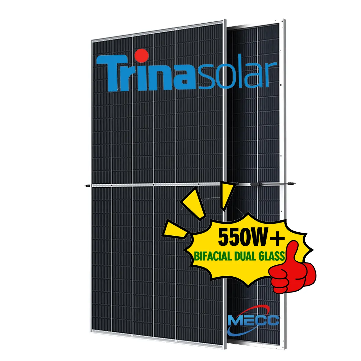 2024 Good Price Solar Panels 550W Mono Bifacial PV Panels Photovoltaic Module