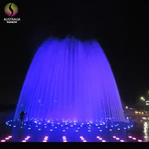 Esterno RGB ha controllato il pavimento della fontanina asciutta fontana musicale per la decorazione quadrata