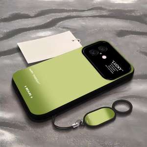 Funda Premium Verde Degradado para iPhone 16 Pro 15 con Ventana Grande 14 Mate 13 Antigolpes 12/11 Suave - Product Image 1