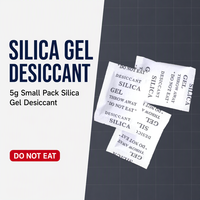 Vente en gros de gel de silice déshydratant en petits paquets de 5g, perles de gel de silice industrielles anti-humidité, approvisionnement direct usine, sans DMF