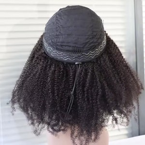 Parrucca Mezza Testa Riccio Crespo 220% Densità Capelli Remy Parrucche Ricce 100% Capelli Umani Senza Leave Out Migliorata Parrucca Mezza Testa Senza Colla con Clip per Donne - Product Image 5