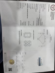 Diamant rectangulaire naturel taillé en brillant 2 ct + IGI certifié Diamant solitaire lâche Diamant solitaire lâche fait à la main - Product Image 3