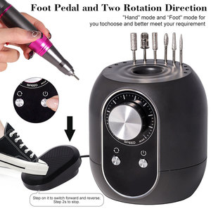 Máquina Eléctrica de <span class=keywords><strong>Manicura</strong></span> y <span class=keywords><strong>Pedicura</strong></span> de 35000 RPM con Pantalla LCD, Cortadores de Bajo Ruido, Kit de Lima de Uñas NAD112 - Product Image 6