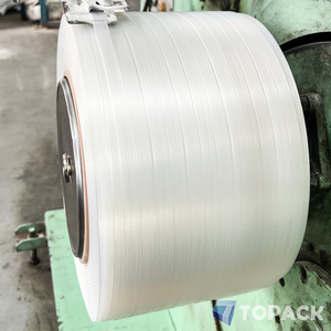 สายรัดโพลีเอสเตอร์คอมโพสิตแบบม้วน AAR Factory OEM ขนาด 16 มม. 5/8 นิ้ว สายรัดแบบหนาสำหรับบรรจุภัณฑ์และรัดสินค้า - Product Image 2