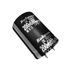 Condensateur original 50MXC8200MEFC35X30 traversant, en aluminium, 8200uF 20% 50V, à fixation rapide TH 8200 uF - Product Image 1