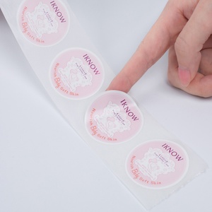Nuevas Etiquetas Adhesivas de Vinilo Personalizadas para Navidad, Transparentes, Metálicas, en Rollo - Product Image 2