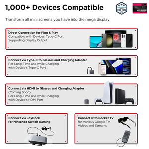 Rayneo AIR 3S Pro แว่นตา AR 1200nits Micro OLED 1980P หน้าจอแสดงผลวิดีโอ3D แว่นตาภาพยนตร์เข้ากันได้กับอุปกรณ์ DP - Product Image 6