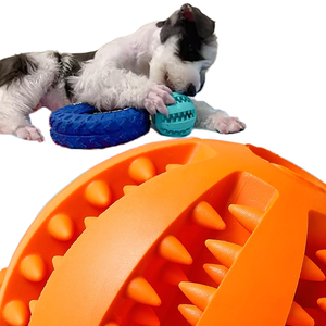 Huisdier Hond Rubber Onverwoestbare Traktatie Afgifte Bal Verbergen Voedsel Puzzel Beet Interactieve Huisdier Bal Kauwen Hond Speelgoed - Product Image 2