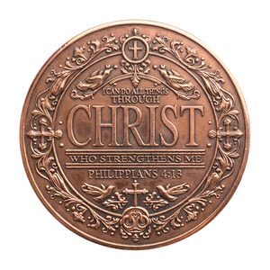 Moneda Conmemorativa de 1 oz de Cobre Puro 999 con Diseño Animal Impreso con UV, Caballero Templario, Fe Cristiana, Juego de Monedas Conmemorativas, Coraje, <span class=keywords><strong>Honor</strong></span>, Filipenses - Product Image 2