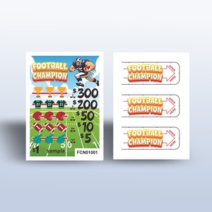 Fully Inspected Variable Data CMYK Printed Instant Pull Tab Lottery Tickets with High Data Security - Product Image 2