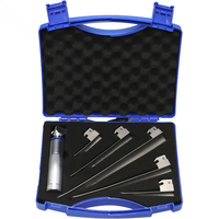 Appareil d'urgence d'anesthésie animale vétérinaire Source de lumière LED Intubation Vet Ampoule Laryngoscope pour animal de compagnie