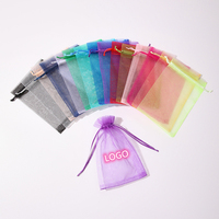 Kantong Organza Mini 7*9cm Grosir untuk Bisnis Kecil, Kantong Jala Perhiasan, Hadiah Pesta, Hadiah Ulang Tahun, Kantong Hadiah Promosi