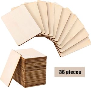 Manufacture Wooden <b>Postcard</b> DIY <b>Blank</b> Wooden Sheets for Children DIY Crafts - Product Image 1