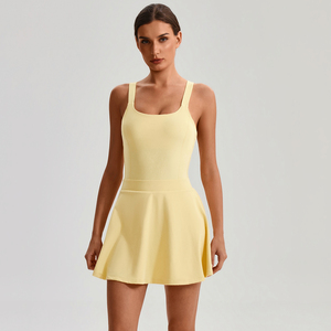 EVARICKY <span class=keywords><strong>Pantaloncini</strong></span> da Tennis e Golf Altamente Elasticizzati con Design Incrociato sul Retro, Abbigliamento Sportivo Aderente per Donne, Gonne per Corsa e Fitness all'Aperto - Product Image 2