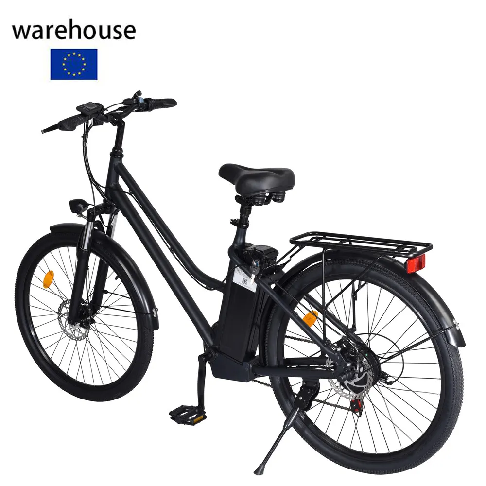 Armazém polonês 350wh bicicleta elétrica, 7 velocidades e kit de peças de motor para pneus adultos de 26 polegadas