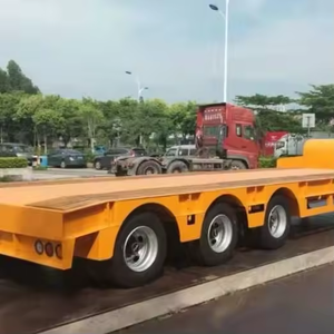 ZHONGSHENGTIANQI Remorque de camion commerciale Lowboy/Lowbed à vendre 40T Charge utile Shandong Origin 9590x2550x3995mm - Product Image 2