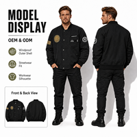 Veste d'hiver décontractée pour homme, style Varsity Raiders, patchwork brodé, gilet chaud en satin, fermeture éclair, rembourrage en polyester, enduit