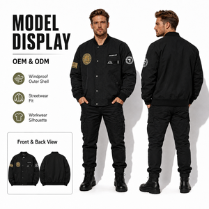 Chaqueta Casual de Invierno para Hombre, Estilo Varsity <span class=keywords><strong>Raiders</strong></span>, con Parches Bordados, Cálida, de Satén, con Cierre de Cremallera, Relleno de Poliéster, Recubierta - Product Image 1