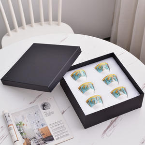 แก้วชาเนื้อกระเบื้องโบนไชน่าสุดหรู ขายดี เป็นมิตรกับสิ่งแวดล้อม บรรจุในกล่องของขวัญ เหมาะสำหรับเป็นของขวัญทางธุรกิจ - Product Image 1