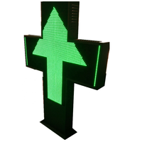 Señal de software de edición cruzada LED de buena calidad para farmacia al aire libre