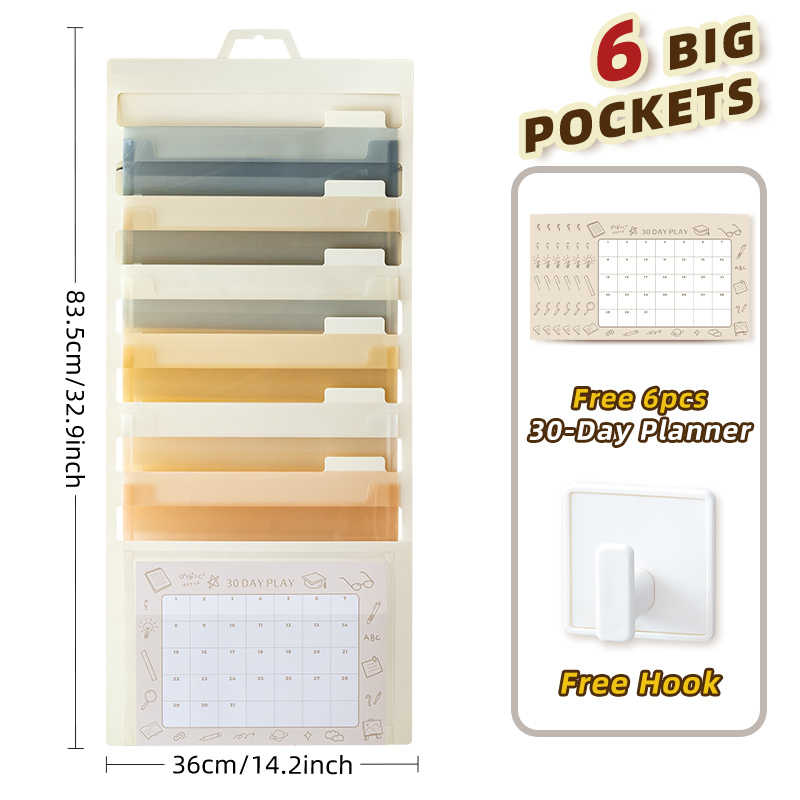 6 grandes grilles colorées + plan de 30 jours