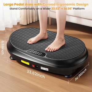 Plaque de vibration électrique personnalisée pour tout le corps, machine d'exercice, plate-forme de fitness à vibration 200W - Product Image 2