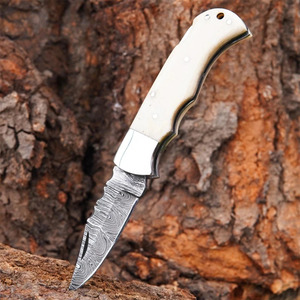 Best Selling High Quality Wholesale Price Damascus Steel Folding Back <b>Lock</b> <b>Knife</b> Custom Pocket Hunting Survival Multi-Functional - Product Image 3