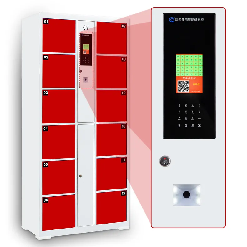 Intelligent Storage Cabinets Locker QR Code Electronic Lockers for Apartment Supermarket