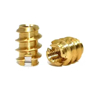 Deictly Sale Factory Supply m2 m3 m4 m5 m6 m8 m10 Thread Brass Insert Brass Threaded Inserts For Car