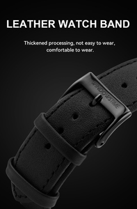 <span class=keywords><strong>Orologio</strong></span> Cronografo al Quarzo <span class=keywords><strong>da</strong></span> Uomo Personalizzato di Alta Qualità con Cinturino in Pelle e Acciaio Inossidabile, Design Semplice e Lussuoso - Product Image 5