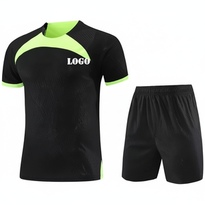 Vêtements de football personnalisés pour hommes adultes, à séchage rapide, respirants, sans couture, extensibles, multicolores, en polyester, numériques professionnels - Product Image 1