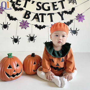 2 Pie Newborn <strong>Toddler</strong> Baby Girl <strong>Boy</strong> <strong>Halloween</strong> Pumpkin <strong>Costumes</strong> Cute Hooded Romper Jumpsuit Outfit Clothes - Product Image 6