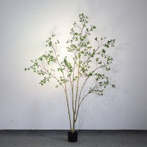2025 nouvel arbre <span class=keywords><strong>Toona</strong></span> artificiel avec feuilles réalistes Faux arbre intérieur extérieur pour bureau à domicile salon chambre porche décor - Product Image 1