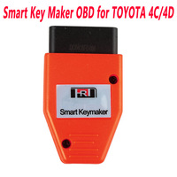 Smart Key Maker Key Programmer Code Reader Red case OBD Car Smart Key Matching Device 9~16V for Toyota Lexus Keys Wit Chip 4D