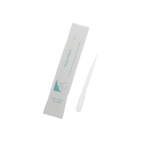 Pipetas Pasteur Desechables de 1 ml, Transparentes, de PP, para Laboratorio, Envueltas Individualmente, para Transferencia de Químicos, Mezcla y Extracción - Product Image 1