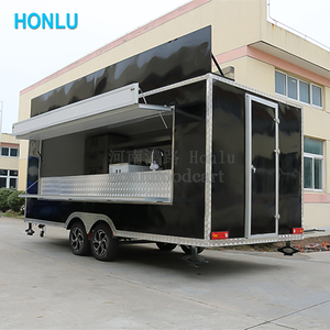 Chariot de nourriture <span class=keywords><strong>noir</strong></span> de 5m, kiosque de nourriture pour chariot de thé à bulles/remorque de nourriture de voiture/camion de nourriture Mobile - Product Image 6