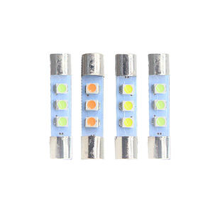 หลอดไฟ LED สีแดง AC 8V ใช้แทนหลอดไส้ 250mA เหมาะสำหรับเครื่องรับเสียงสเตอริโอวินเทจหลายรุ่น ไฟส่องป้ายทะเบียน - Product Image 3