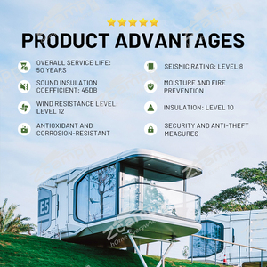 Zcamp E5 Hoge Kwaliteit Nieuwe Mobiele <span class=keywords><strong>Hotel</strong></span> Capsule Huis Geprefabriceerde Mobiele Behuizing Oplossing - Product Image 4