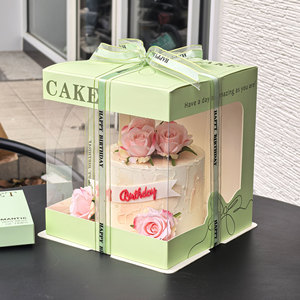 Cajas de <span class=keywords><strong>Pastel</strong></span> Transparentes Biodegradables y Ecológicas para Exhibición en Panadería, <span class=keywords><strong>Precio</strong></span> al por Mayor, para Cumpleaños y Tiramisú - Product Image 1