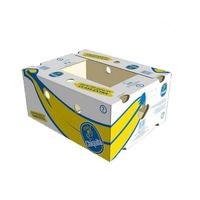 Boîte en carton ciré imperméable à l'eau Boîtes d'emballage de légumes Boîte de fruits ondulés enduits de cire vente en gros
